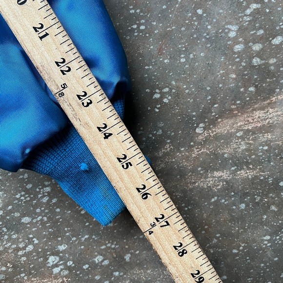 Vintage 60s 70s Ford Shelby Cobra Racing Jacket Blue White Faux Fur Lined XL - Picture 11 of 11